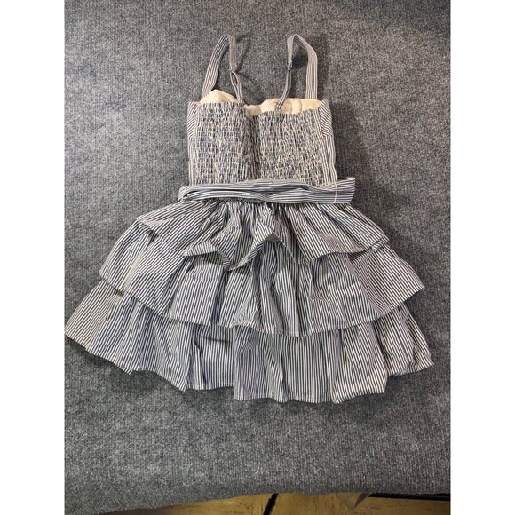 Abercrombie & Fitch girls dress size Large spagetti strap Stripes with ruffles - Picture 9 of 12